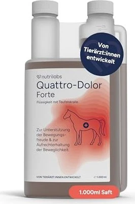 NutriLabs Quattro-Dolor Forte Bewegungssaft für Pferde, 1l