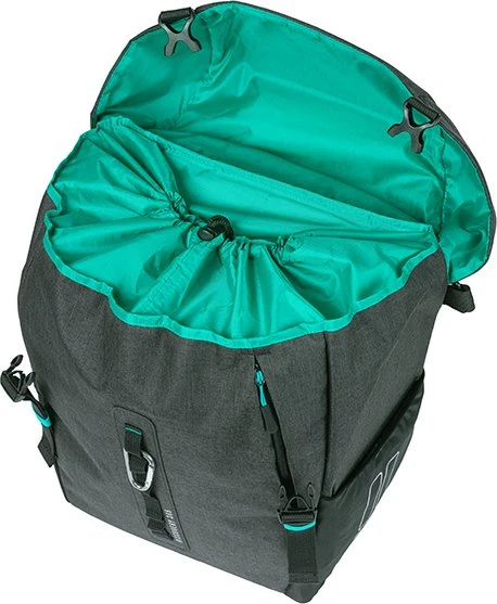 Basil Discovery 365D L Einzeltasche MIK Hooks Gepäcktasche black melee