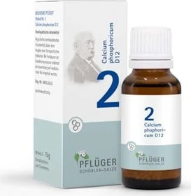 Schüßler-Salze 2 Calcium phosphoricum D12 Globuli, 15g