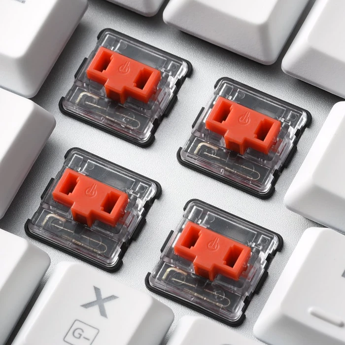 Sharkoon PureWriter RGB, weiß, Kailh Choc LOW PROFILE BLUE, USB, DE