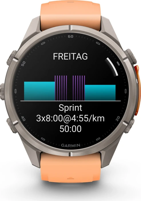 Garmin Fenix 9 Pro 43mm titanium/shell pink-autumn orange