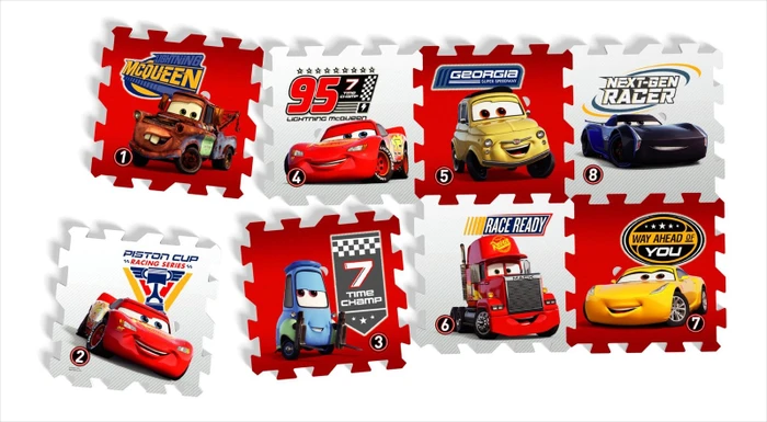 Knorrtoys Puzzlematte Cars - Race of a lifetime 8-tlg.