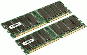 Crucial UDIMM 512MB Kit, DDR-400, CL3