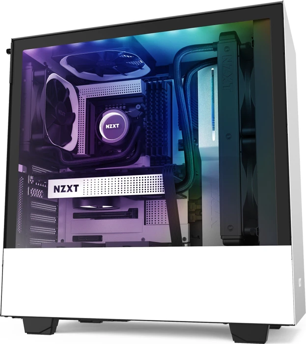 NZXT H510i, weiß, Glasfenster