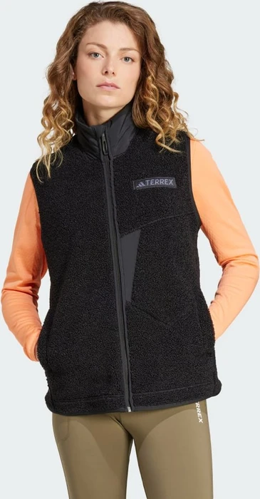adidas Terrex Xploric High Pile Fleece Weste schwarz (Damen)