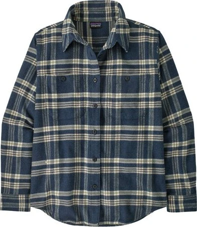 Patagonia Fjord Flannel Hemd langarm old spruce: sunken blue (Damen)