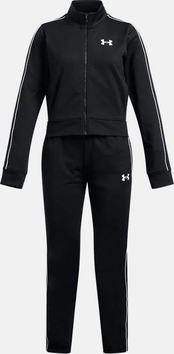 Under Armour Icon Crop Trainingsanzug schwarz/weiß (Junior)