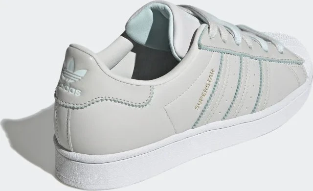 adidas Superstar grey one/almost blue/gold metallic (Damen)