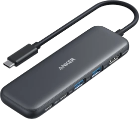 Anker 332 5-in-1 Multiport-Adapter, schwarz, USB-C 3.0 [Stecker] (A8355011)