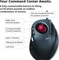 Elecom DEFT M-DT2URBK-G Trackball schwarz/rote Kugel, Rechtshänder, USB-A Vorschaubild