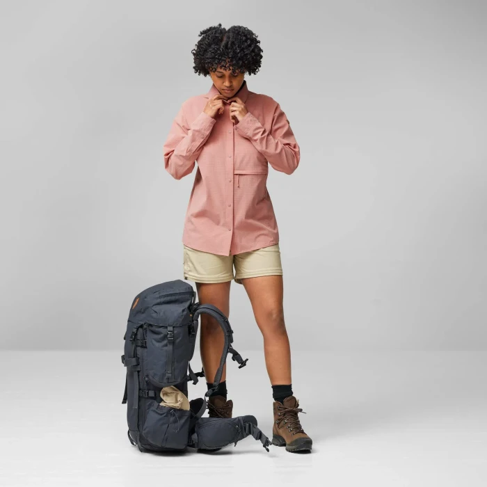 Fjällräven Abisko Trekking Hemd langarm dusty rose (Damen)