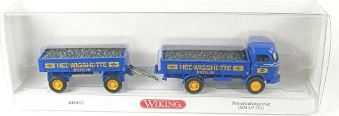 Wiking Pritschenhängerzug MB LP 321 Hedwigshütte