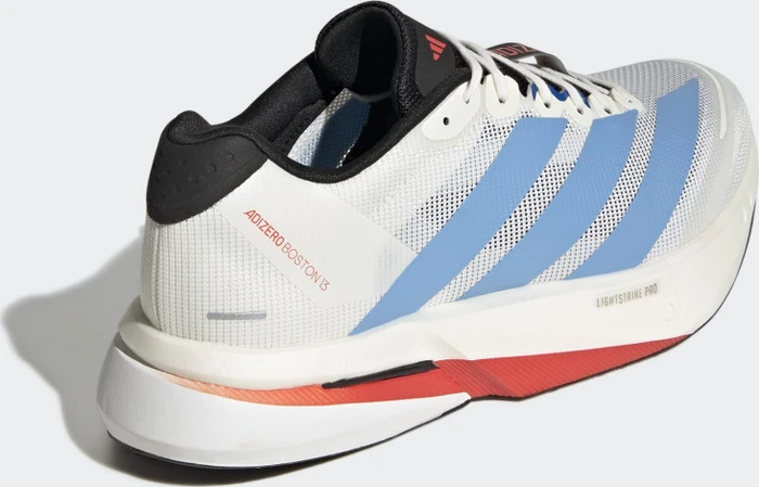 adidas Adizero Boston 13 off white/light blue/gold metallic (Herren)
