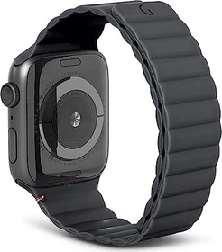 Decoded Silicone Magnetic Traction Strap für Apple Watch 44mm Charcoal