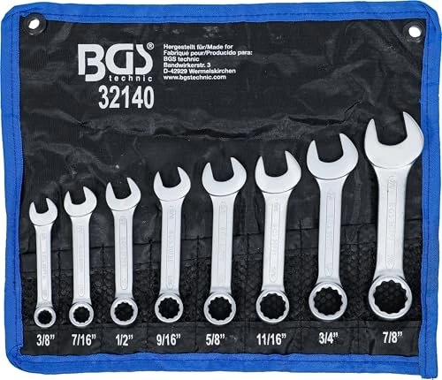 BGS technic zöllig Schraubenschlüsselsatz inkl. Tasche, 8-tlg.