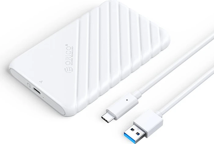 Orico 25PW1-C3, 2.5" HDD Enclosure, weiß, 2.5", USB-C 3.0