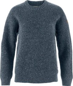 Fjällräven Övik Waffle Knit Strickpullover navy (Damen)