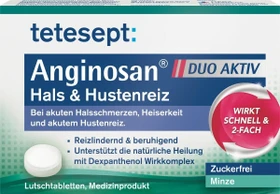 Tetesept Anginosan Hals & Hustenreiz Lutschtabletten zuckerfrei Minze, 20 Stück