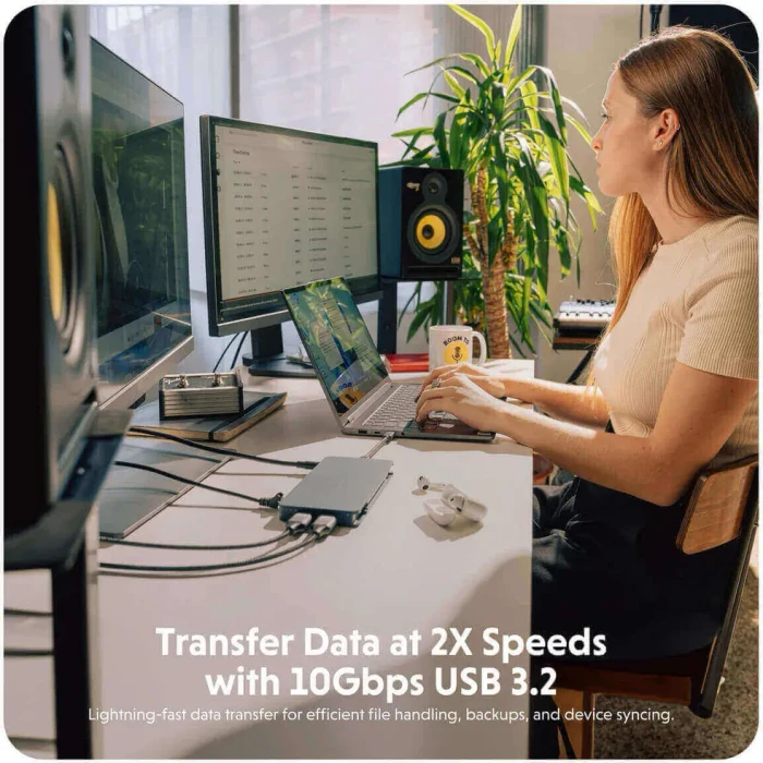 Hyper HyperDrive 10-Port USB-C Docking Station, anthrazit, USB-C 3.1 [Buchse]