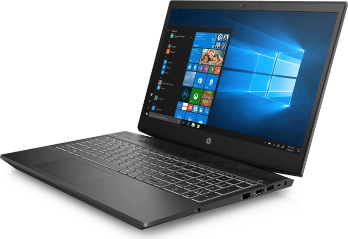 HP Pavilion 15-cx0201ng, Shadow Black/Chrome, Core i7-8750H, 16GB RAM, 128GB SSD, 1TB HDD, GeForce GTX 1050, DE