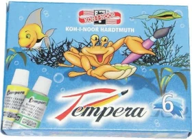 Koh-I-Noor Tempera Deckfarbe, 6 Farben, 16ml
