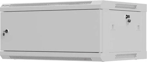 Lanberg WF01 Series 19" Wandschrank 4HE, hängend, Flatpack, Stahltür, IP20, RAL 7035, 450mm tief