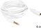 DeLOCK 3.5mm 4-Pin Klinke Verlängerungskabel weiß 5m Vorschaubild