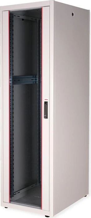 Roline / Secomp Basic 19" Netzwerkschrank 42HE, montiert, Glastür, IP20, RAL 7035, 800mm tief