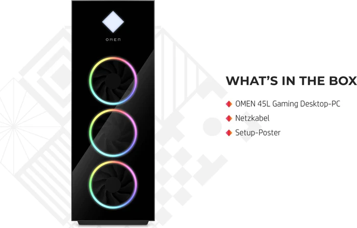 HP Omen 45L Desktop GT22-1004ng, Shadow Black, Core i9-13900K, 32GB RAM, 2TB SSD, GeForce RTX 4080