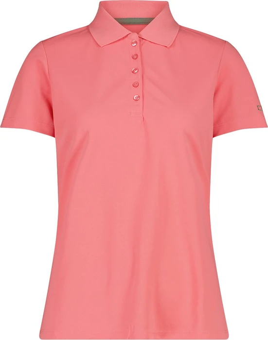 CMP Einfarbiges Pique Poloshirt kurzarm coral (Damen)