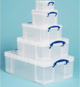 Really Useful Box Aufbewahrungsbox, 50l, transparent