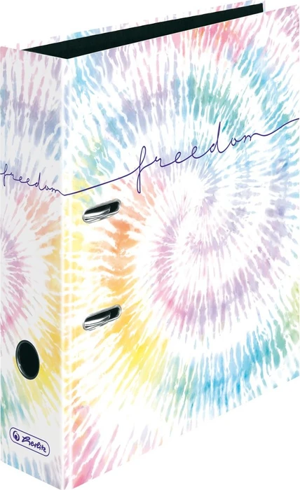 Herlitz maX.file Ordner 2-Ring mit Motiv, 80mm, A4, New Batik Freedom