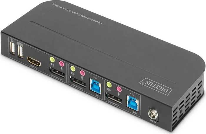 Digitus 4K 60Hz DisplayPort/USB KVM-Switch, 2-port