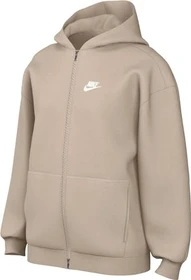 Nike Sportswear Club Fleece Oversize Hoodie sanddrift/white (Junior)