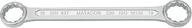 Matador 0220 Doppelringschlüssel, 18/19x185mm