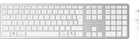 Conceptronic KAYNE02WPT Slim-Tastatur, weiß, USB, PT