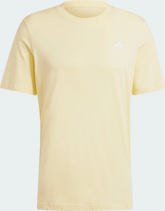 adidas Essentials Single Jersey Embroidered Small Logo T-Shirt kurzarm almost yellow (Herren)