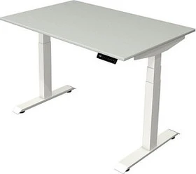 Kerkmann Move 4 elektrisch höhenverstellbarer Sitz-Steh-Schreibtisch 120x80cm lichtgrau/weiß
