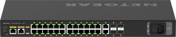 Netgear AV Line M4250 Rackmount Gigabit Managed Switch, 26x RJ-45, 4x SFP, 300W PoE+