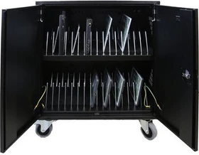 Leba Innovation NoteCart Flex 32 Mobiler Ladeschrank, für Notebook und Tablet, 32 Geräte bis 15.6", versperrbar