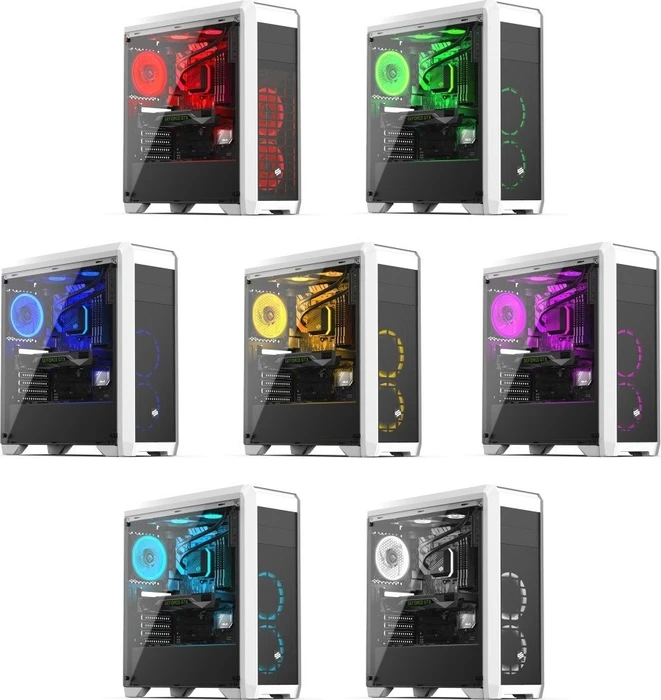 Endorfy SilentiumPC Regnum RG4TF RGB Frosty White, Glasfenster
