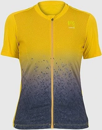Karpos Verve Evo Trikot kurzarm lemon curry/ombre blue (Damen)