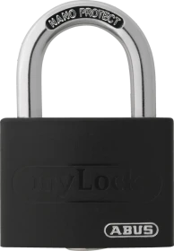 ABUS T65AL MyLock 65/40 schwarz, Vorhängeschloss
