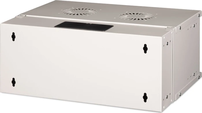 Digitus Professional SoHo Pro Line 19" Wandgehäuse 4HE, unmontiert, Sicherheitsglastür, IP20, RAL 7035, 400mm tief