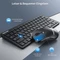 TeckNet Kabelloses Tastatur Maus Set, schwarz, USB, DE Vorschaubild