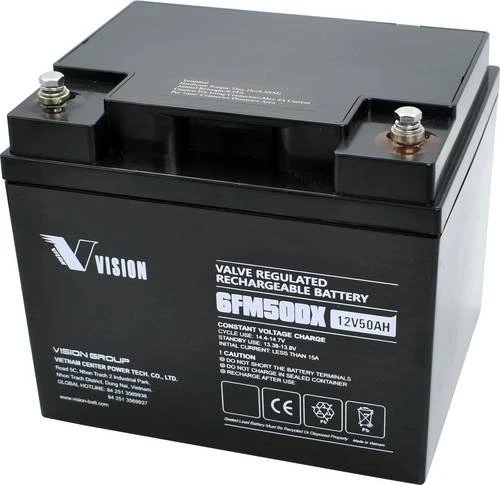 Vision Bleiakku 6FM50DX, 12V, 50Ah