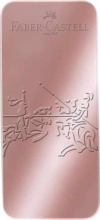 Faber-Castell Grip 2011 pale rose Füllfeder und Kugelschreiber Geschenk-Set, im Metall-Etui, 2 Stück
