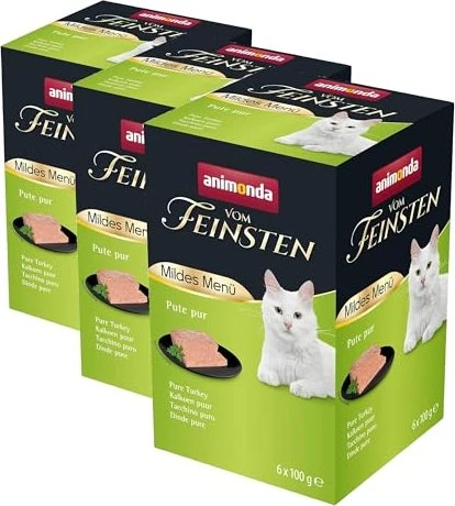 animonda Vom Feinsten Adult Pute Pur, 600g (6x 100g)