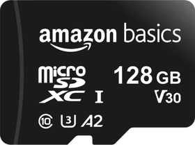AmazonBasics Normal Speed R100/W60 128GB Kit, UHS-I U3, A2, Class 10