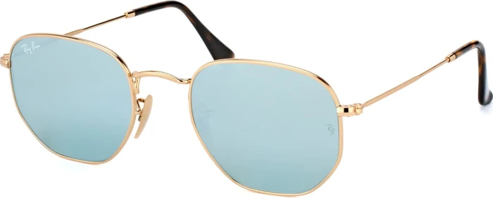 Ray-Ban RB3548N Hexagonal Flat Lenses 51mm gold/silver flash